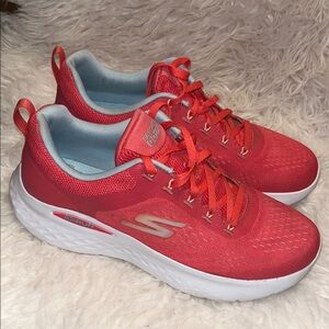 Skechers Go Run Women's Red and White Sneakers size 8
